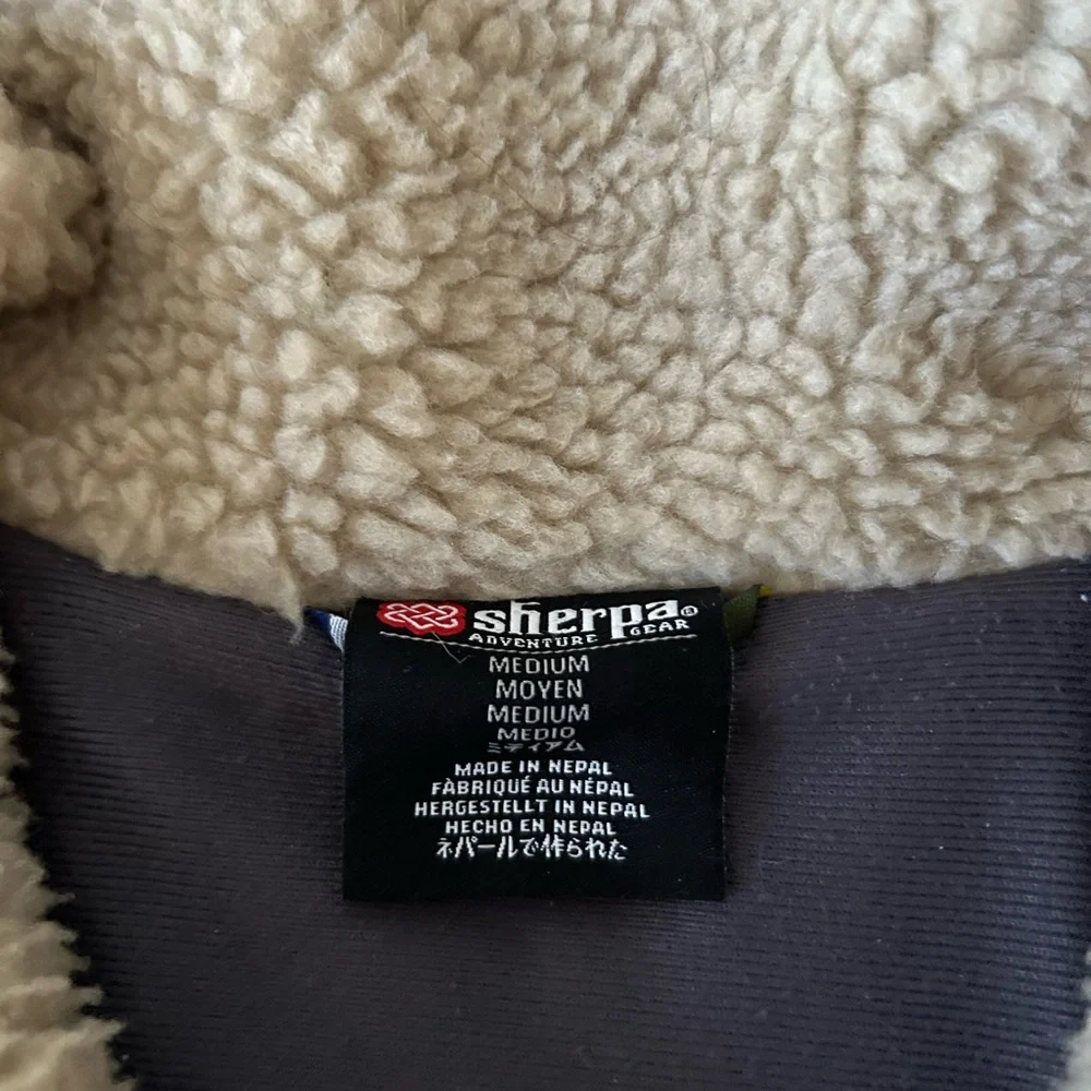 Patterned Jacket with Shearling Collar - Picture 2 of 3